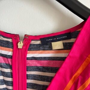 Tommy Hilfiger Pink and Orange Striped Top